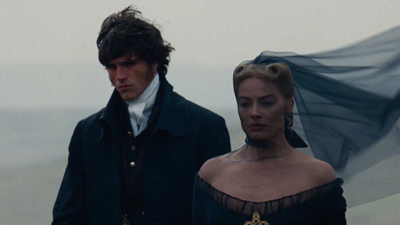 Margot Robbie and Jacob Elordi in Wuthering Heights