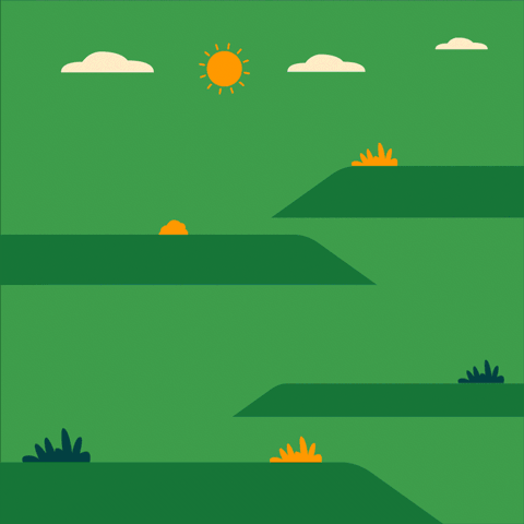 室外有回收箱的家庭动图。