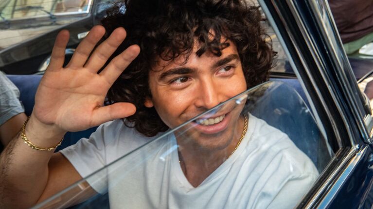 An actor playing legendary football star Diego Maradona.