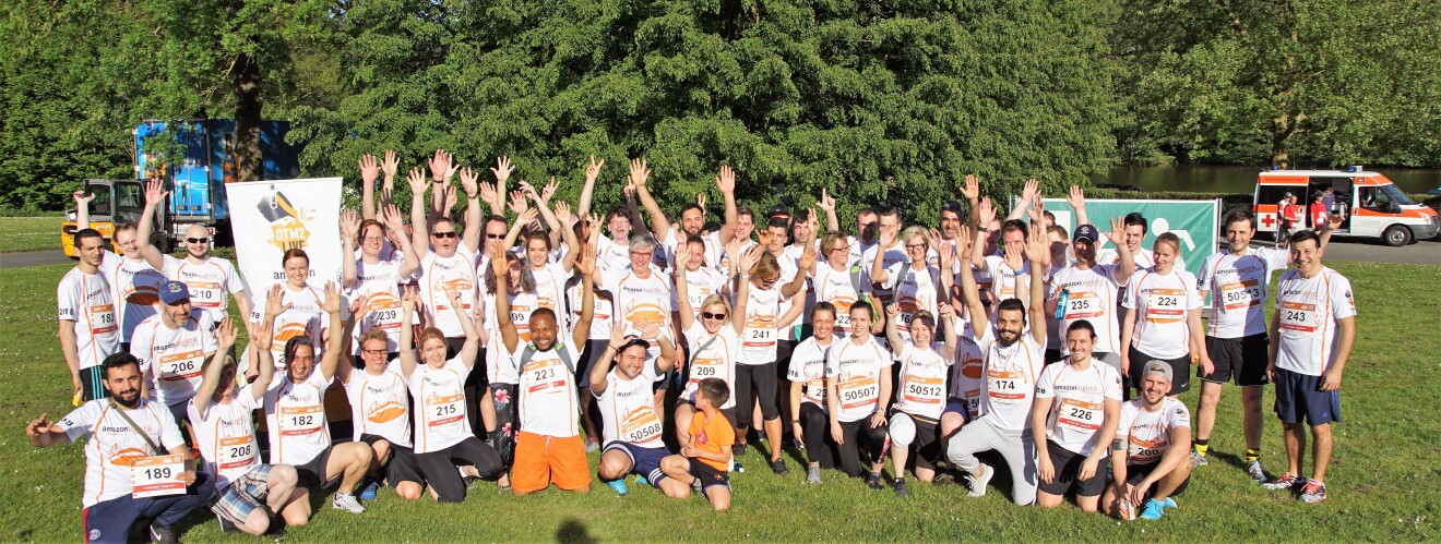 Gruppenbild B2Run Dortmund mit Ops Mitarbeiter