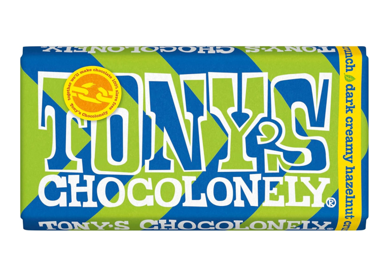 A bar of Tony's Chocoloney