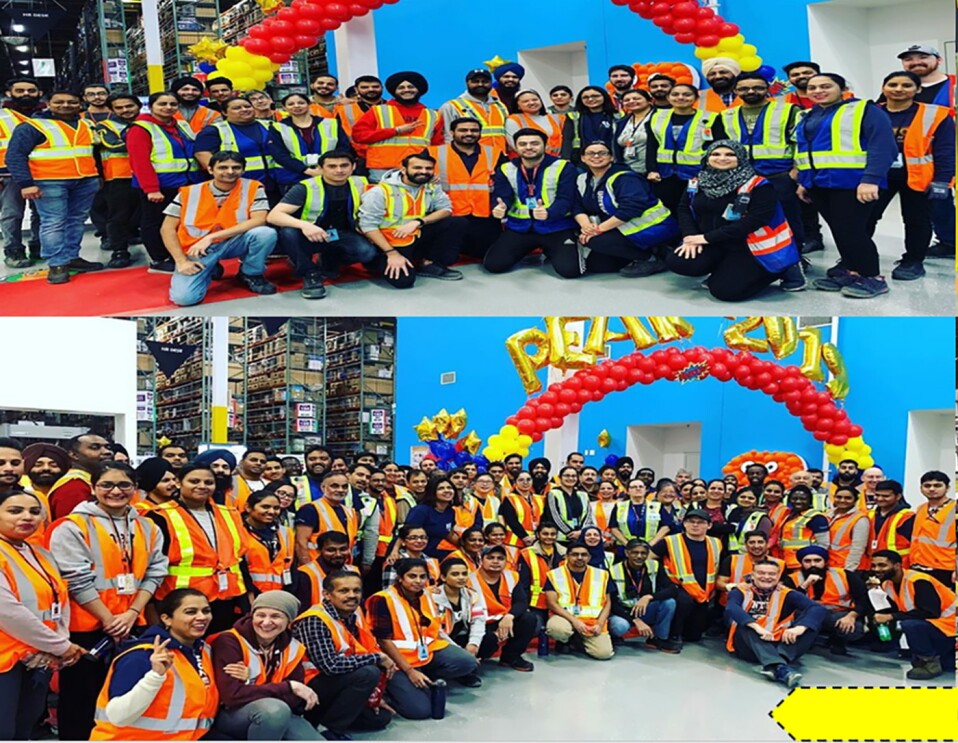 Amazon associates celebrating the start of Peak