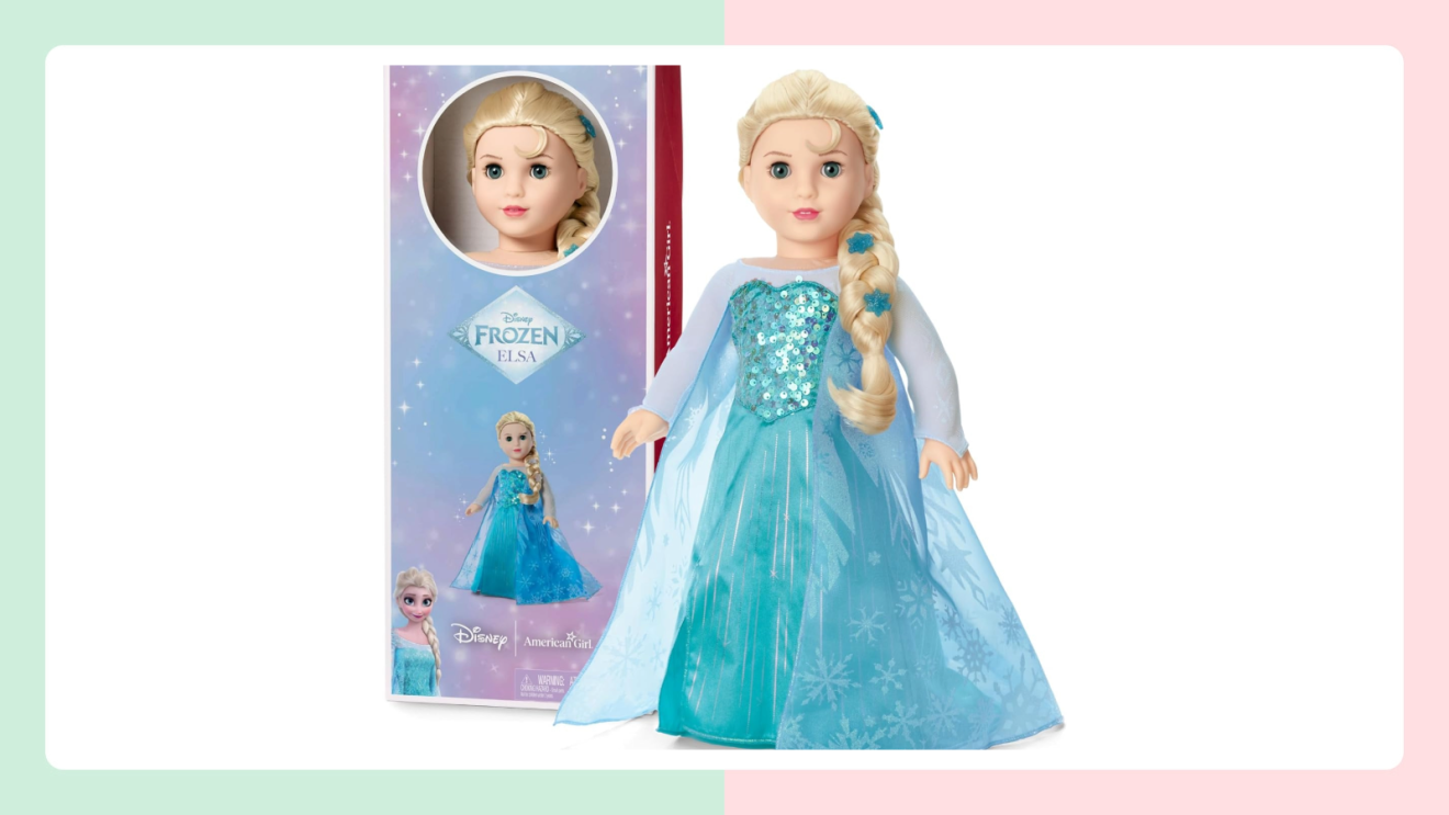 Disney Frozen Elsa doll by American Girl in sparkly blue gown