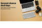 Ein Desktop hero der das neue Sales Event Second chance deal days bewirbt. 