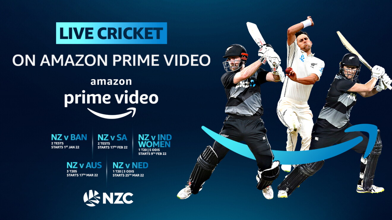 Live stream NZ cricket on Prime Video