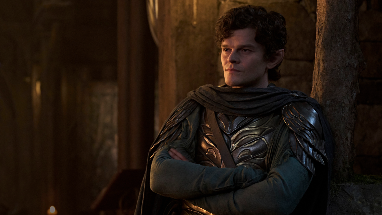 Robert Aramayo as Elrond in The Rings Of Power Season 3