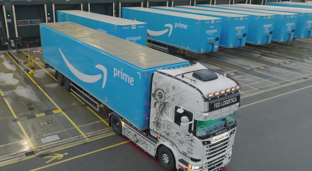 Amazon Relay - The Fed Logistica truck on the Amazon Yard