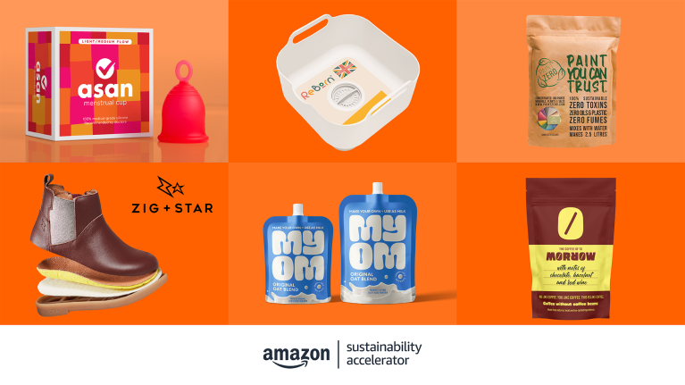 six products from the Amazon Sustainability Accelerator