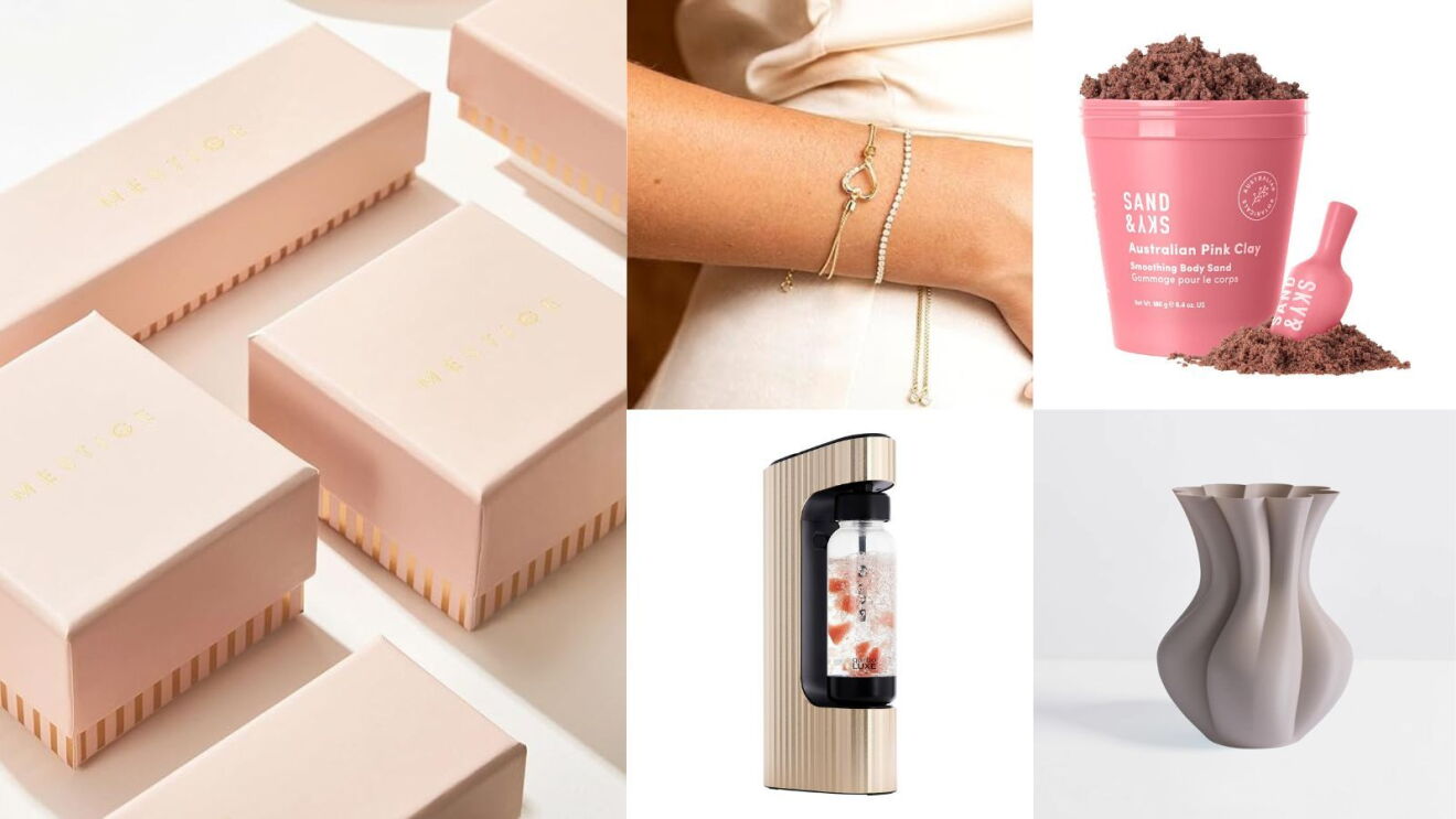 A collage of suggested Valentine's Day gifts from Australian small businesses, illustrating Amazon Australia's Valentine’s Day gift guide from small businesses.