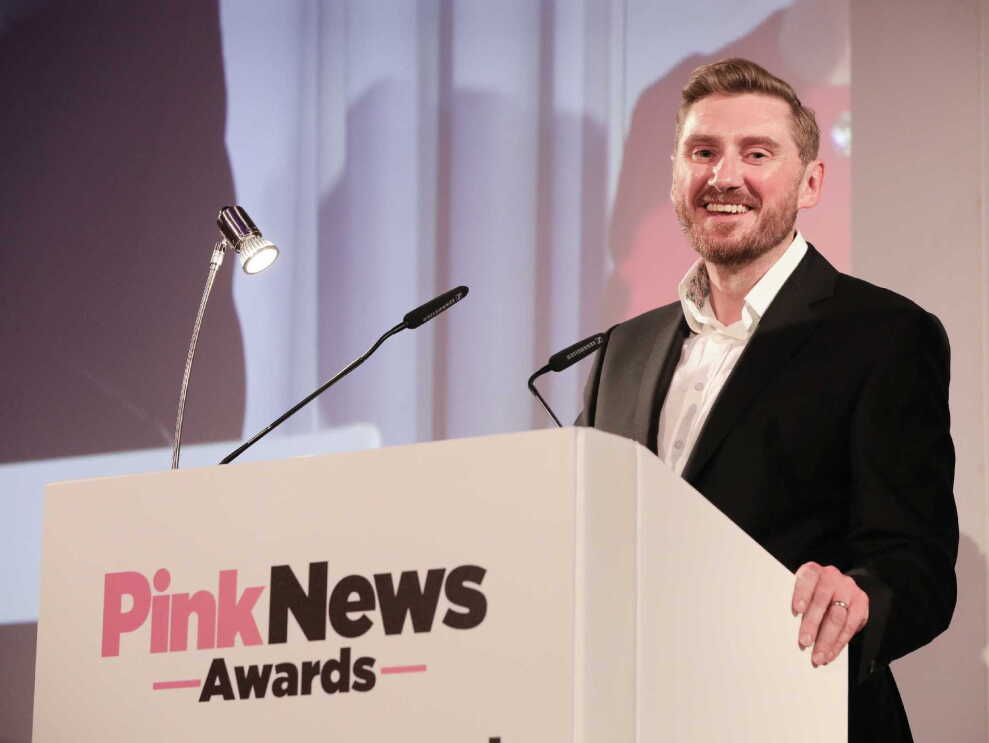 Pink News Award winners stood together for a photo - National Trust