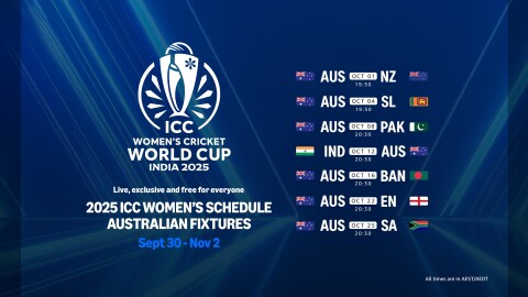 How to watch the ICC Women’s Cricket World Cup 2025