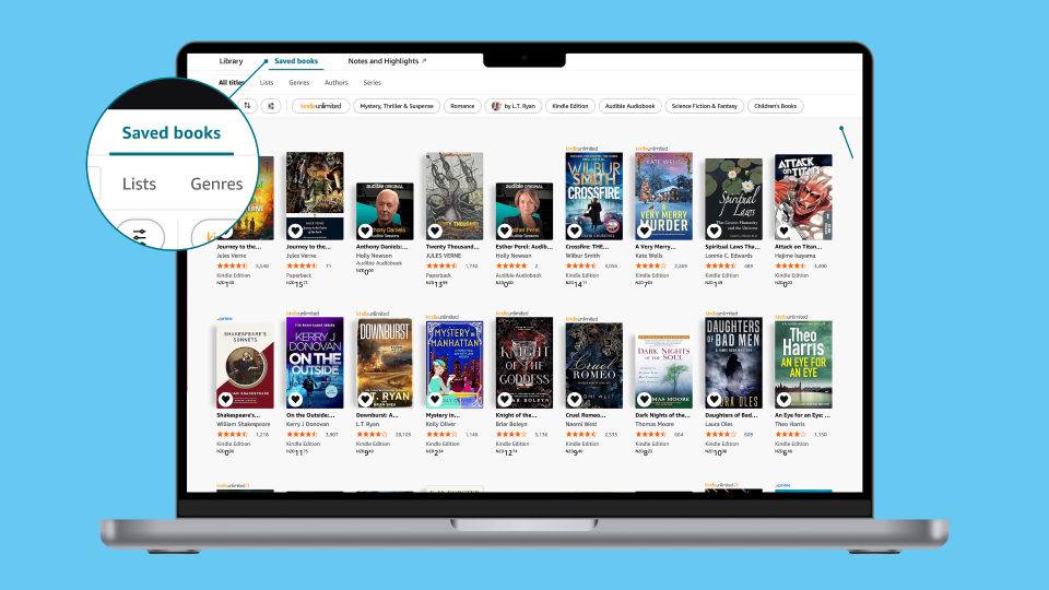 Saved Books list to read next 