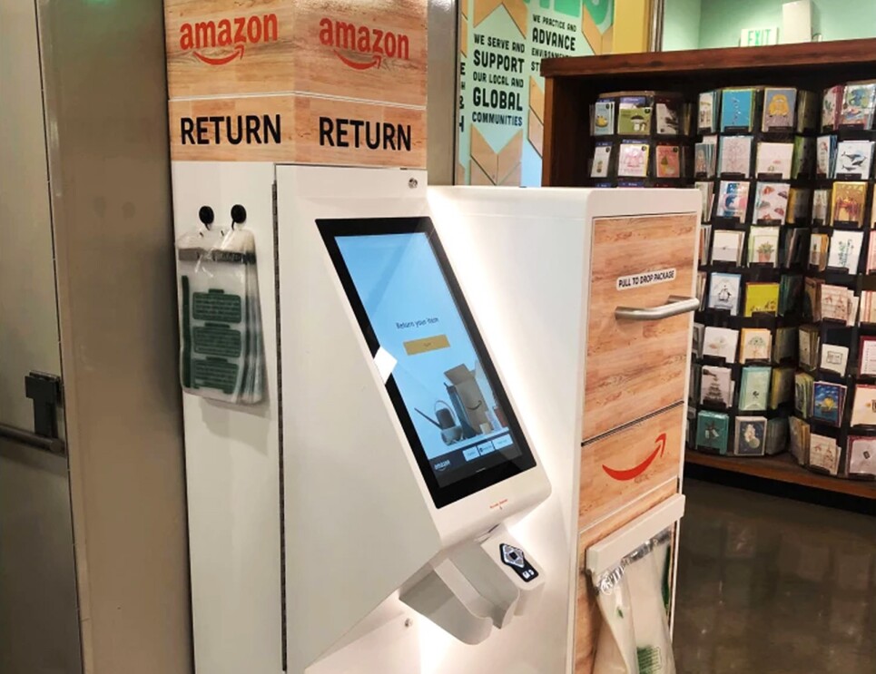 An Amazon return kiosk.