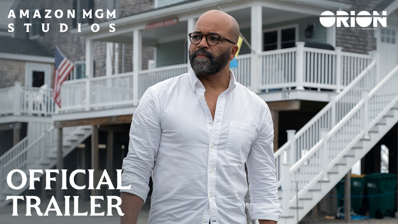 An official trailer cover for the new Amazon film ’American Fiction,’ showing an image of Jeffrey Wright.