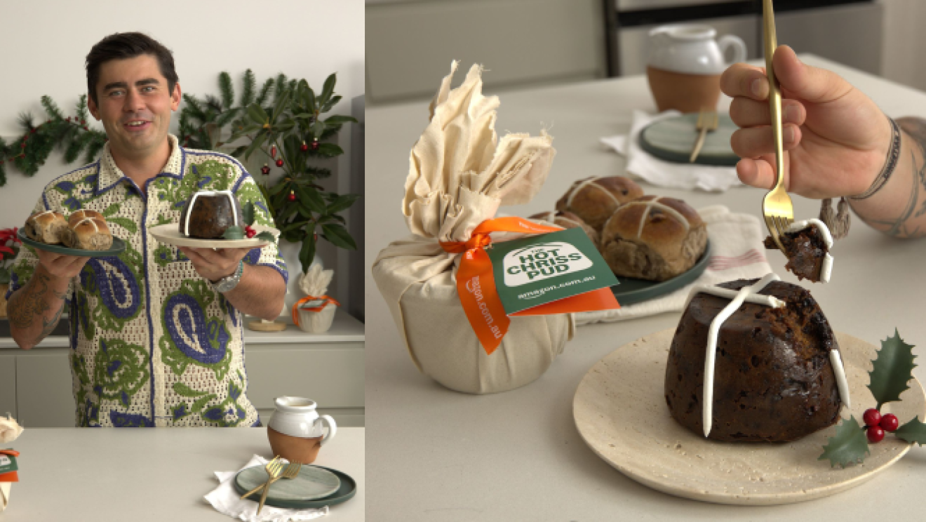 Declan Cleary holding the Amazon Hot Chriss Pud