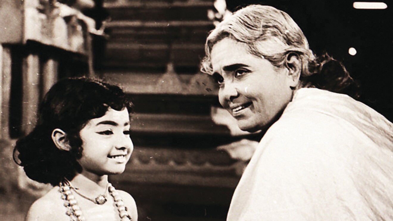 Sridevi in a film as a child artiste