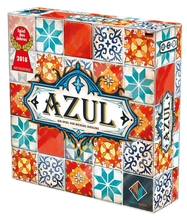 Abbildung des Brettspiels AZUL von Pegasus, erhältlich auf Amazon.de.