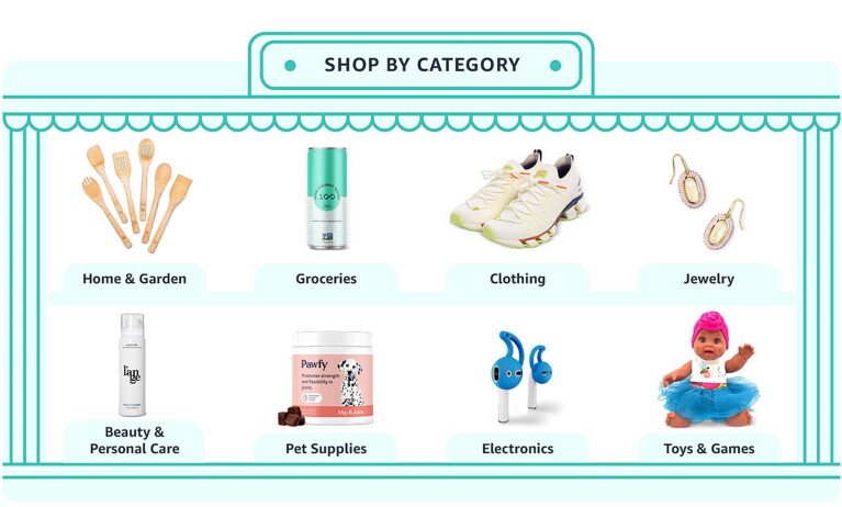 An image showing ways to support small businesses in Amazon’s store.