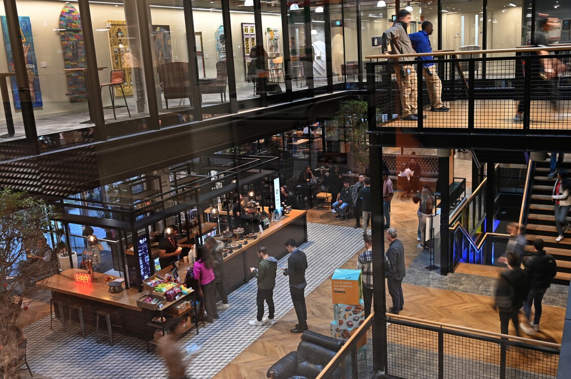 One of the many cafes in LHR16
