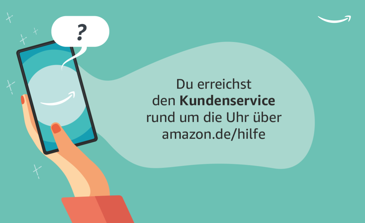 Amazon Kundenservice Grafiken mit Tipps