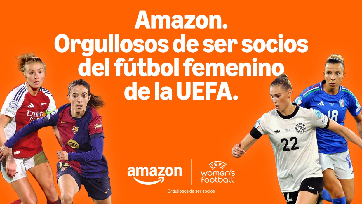 Amazon renueva su patrocinio del fútbol femenino de la UEFA hasta 2030