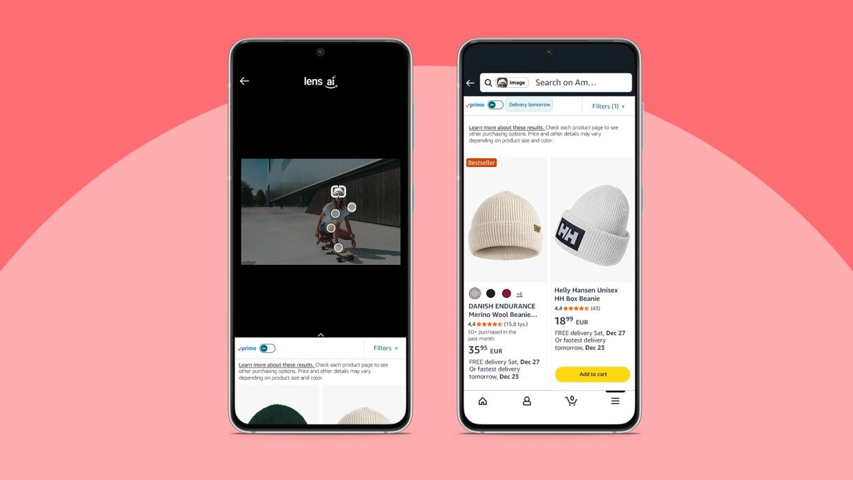 image showing the amazon lens interface