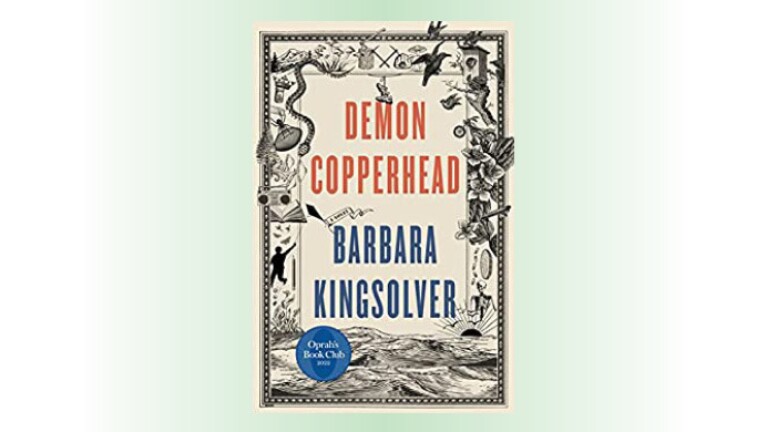 An image of the book cover of, "Demon Copperhead" by Barbara Kingsolver. 