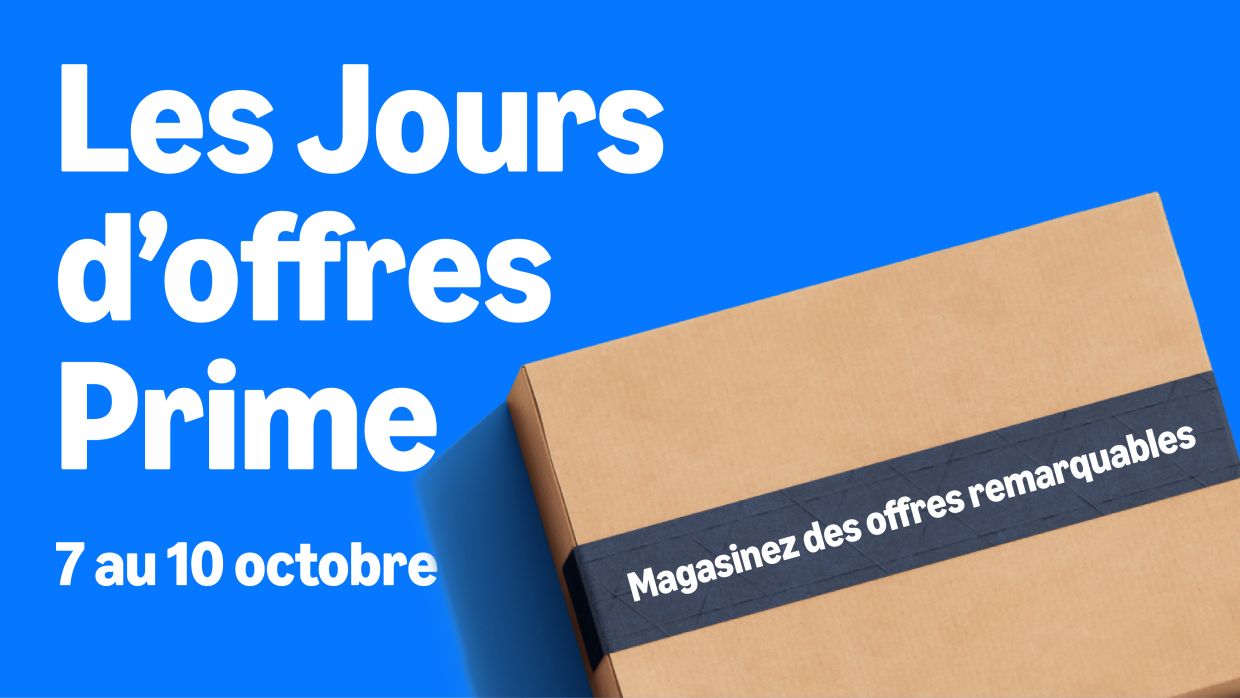 Image qui dit "Les Jours d'offres Prime, 7 au 10 Octobre"