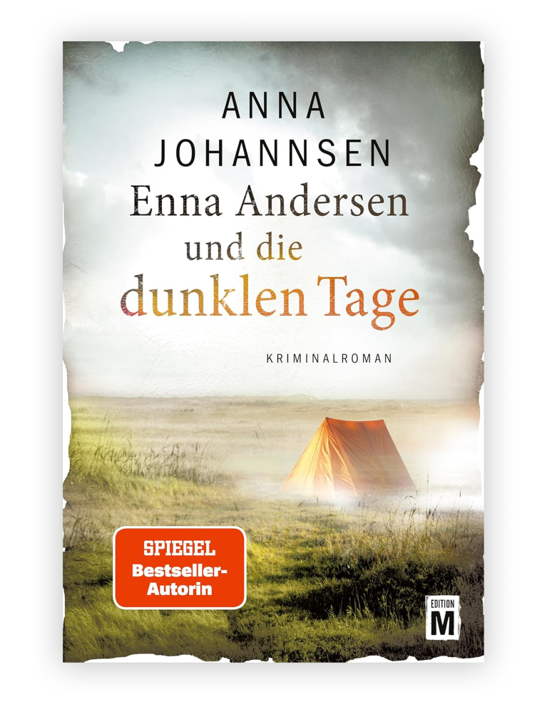 Buchcover des Krimis Enna Andersen und die dunklen Tage von Anna Johannsen.
