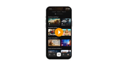 Video showcasing scrolling in new Fire TV app on a phone