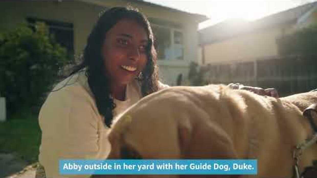 Abby and Gavan at home with Amazon Alexa - with audio description │Alexa Stories