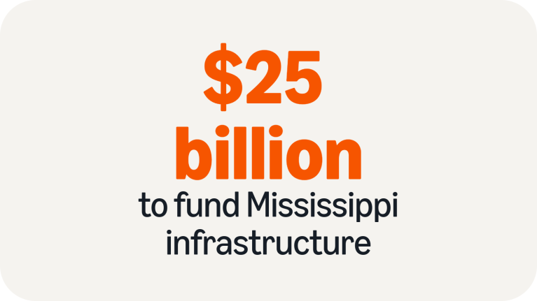 $25 billion to fund Mississippi infrastructure
