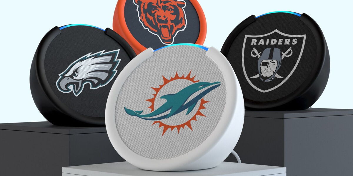Pop Device Amazon releases limited-edition Echo Pop for all 32 NFL teams