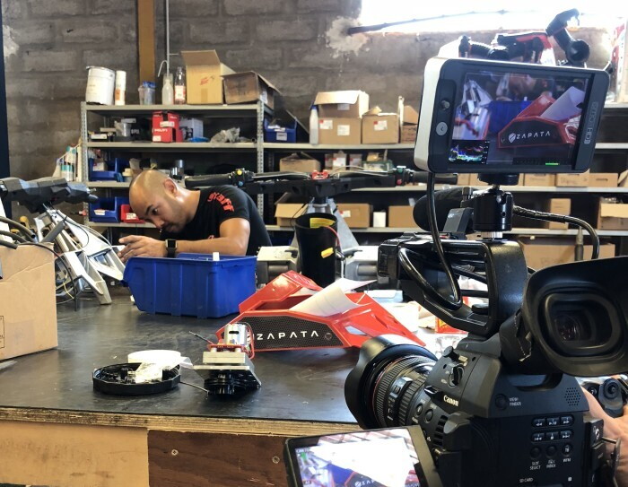 Flyboard in production in the design studio