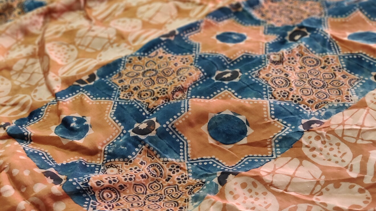 The final fabric Ajrakh