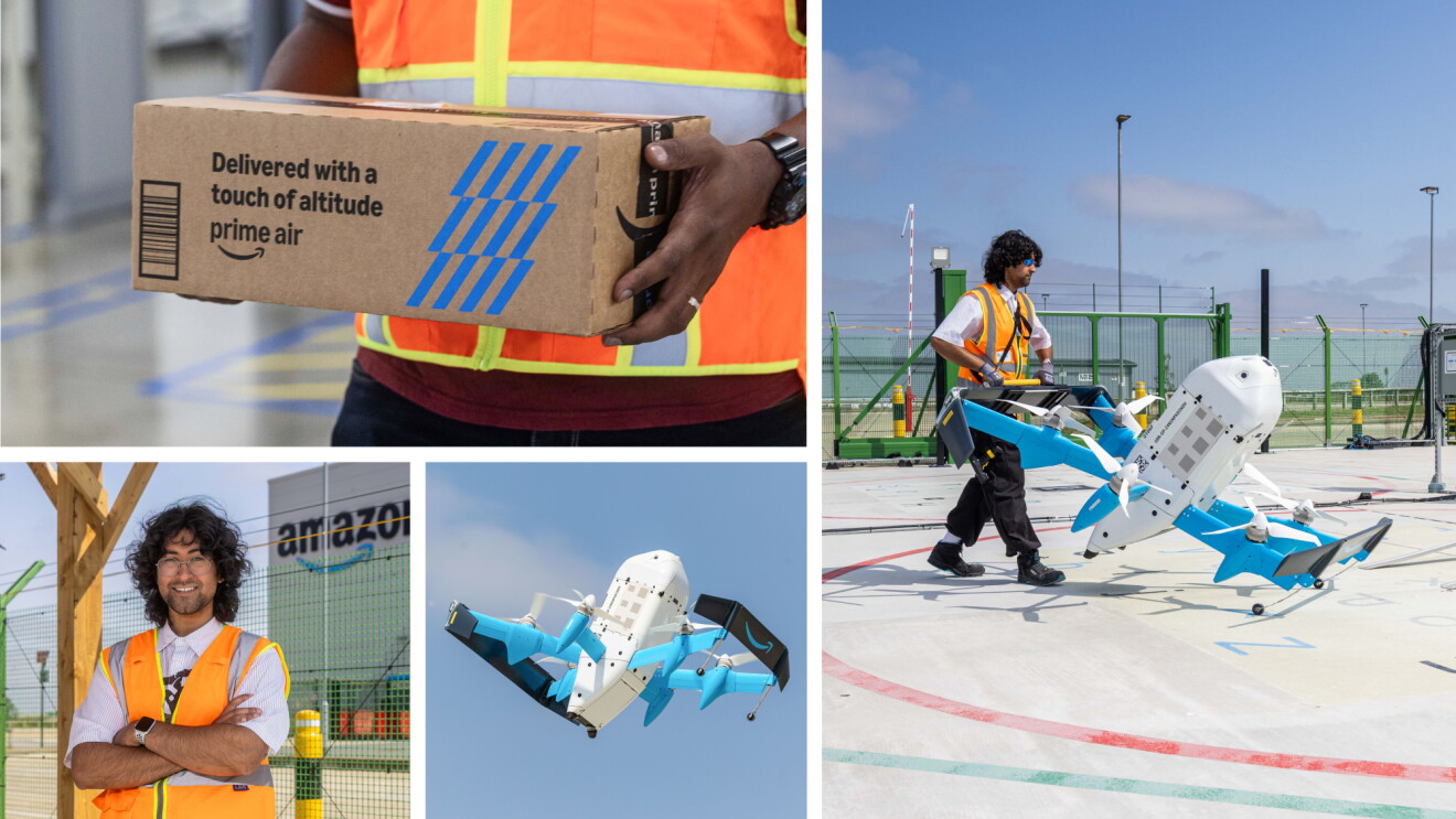Inside Amazon's first-ever drone delivery site in the UK
