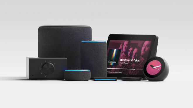 新的Echo设备包括Echo Link, Echo Dot, Echo Sub, Echo Plus, Echo Auto, Echo Show, Echo Input和Echo Spot。