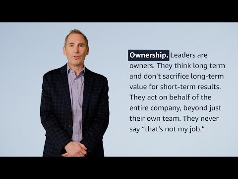 "Ownership" Leadership Principle Explained by Amazon CEO Andy Jassy