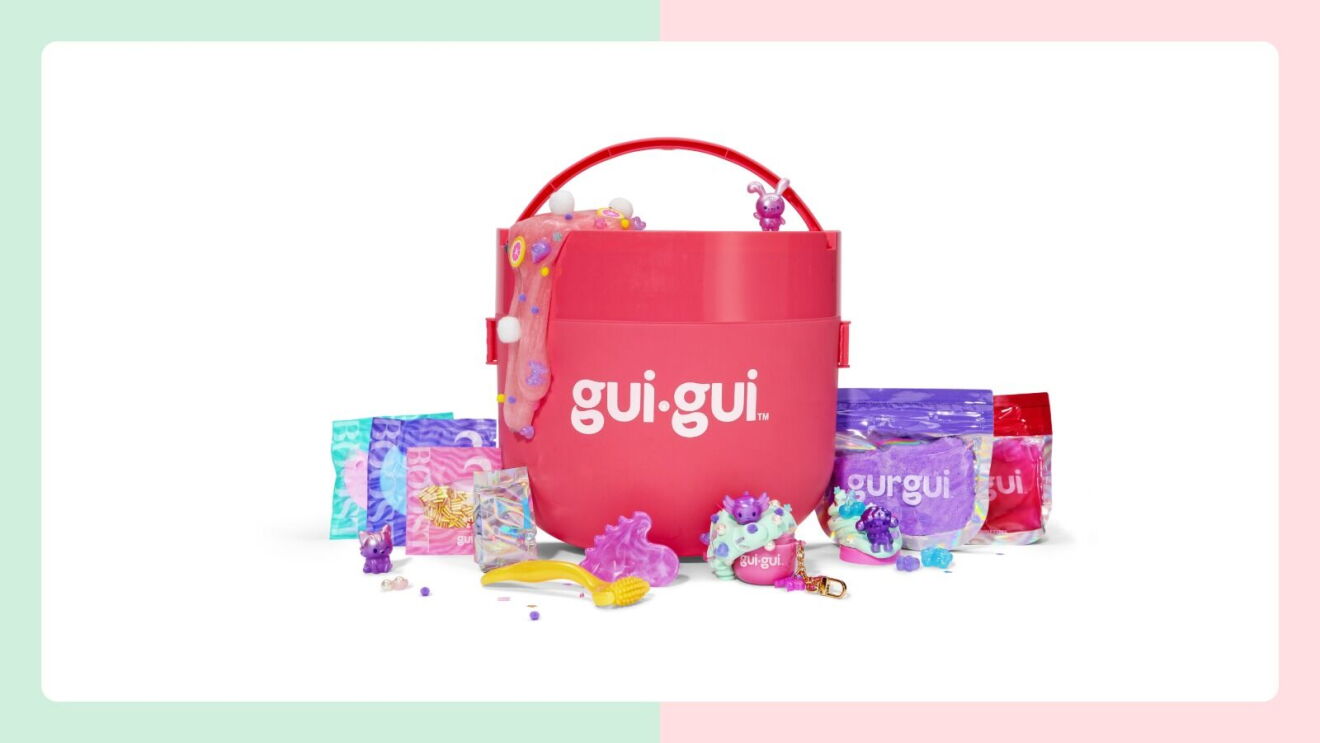 Gui-Gui collectible set with pink carrying case and mystery accessories