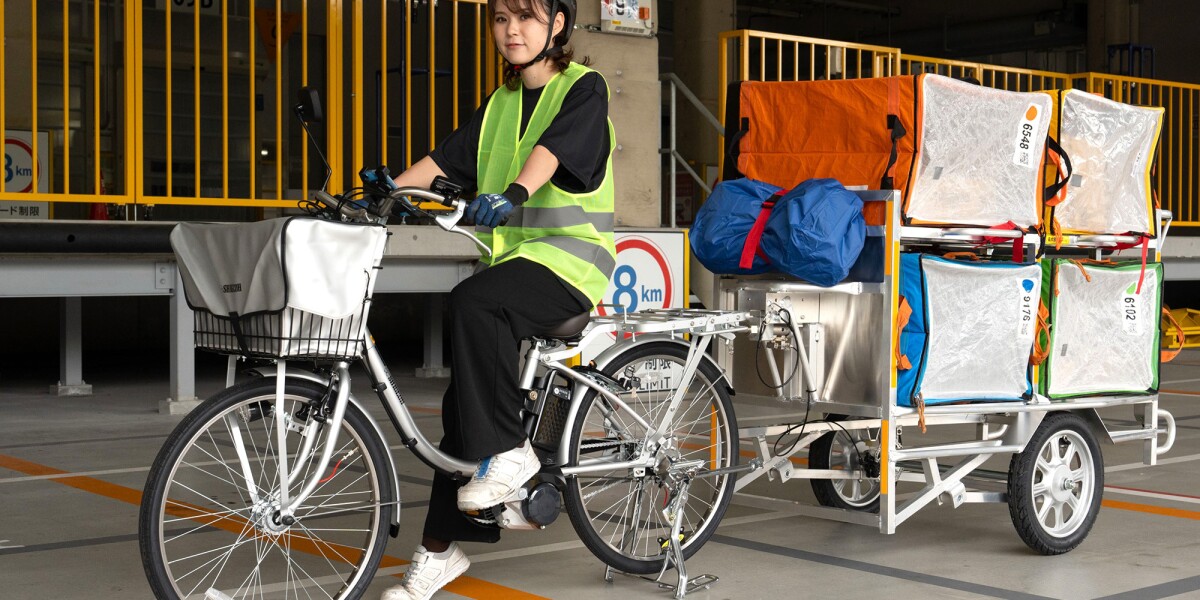 Amazonがリヤカー付き電動アシスト自転車による配達を日本で可能に