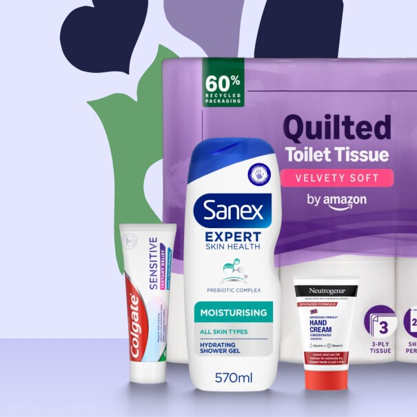 Charity campaign: You buy, We donate, featuring toiletries and household products
