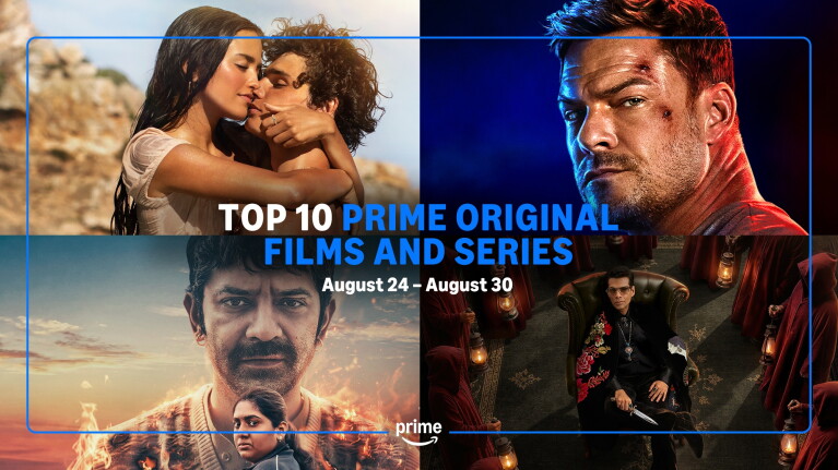 Collage of top Prime original films and series for August 24-30