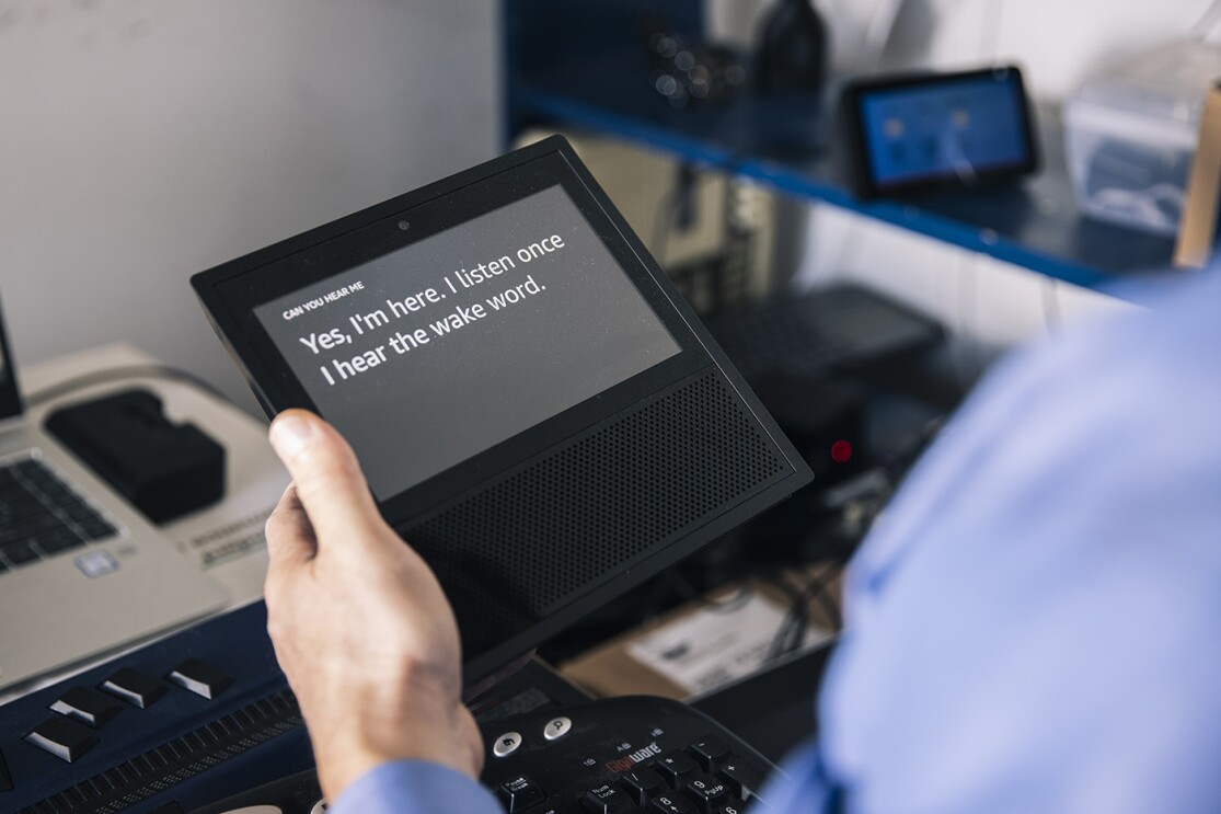 A product image of the braille keypad overlay available for the Amazon Smart Oven.