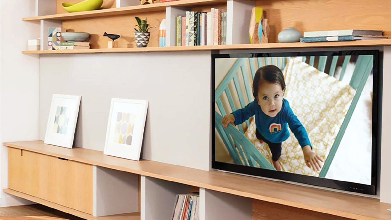 Prime Day 2023 live blog best deals: Fire TV displaying an image of a toddler in a crib.
