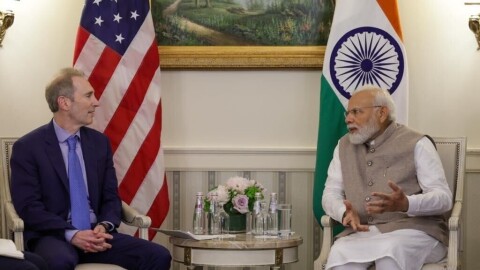 Amazon CEO Andy Jassy and Indian Prime Minister Narendra Modi met at Washington DOC on June 23, 2023.
