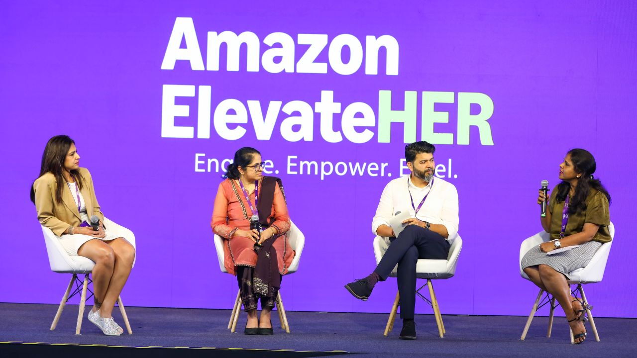 Panel discussion at Amazon ElevateHER 2025 event