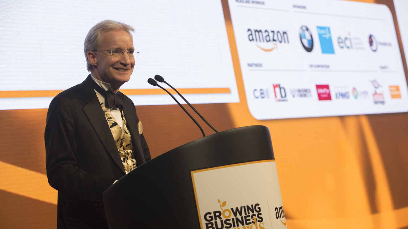 Doug Gurr, speaking at the Amazon Growing Business Awards