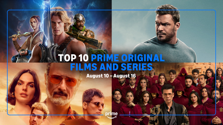 Top 10 prime Video weekly rankings of original movies and series