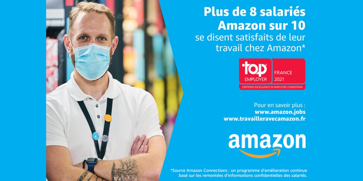 Amazon certifiée Top Employer en France pour la deuxième année