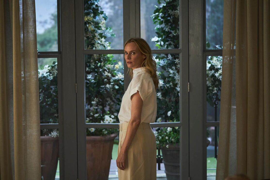 Diane Kruger looks to the camera in Little Disasters